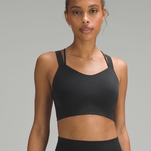 Lululemon Like a Cloud Longline Bra— D/DD cup size 4 black - Picture 1 of 7